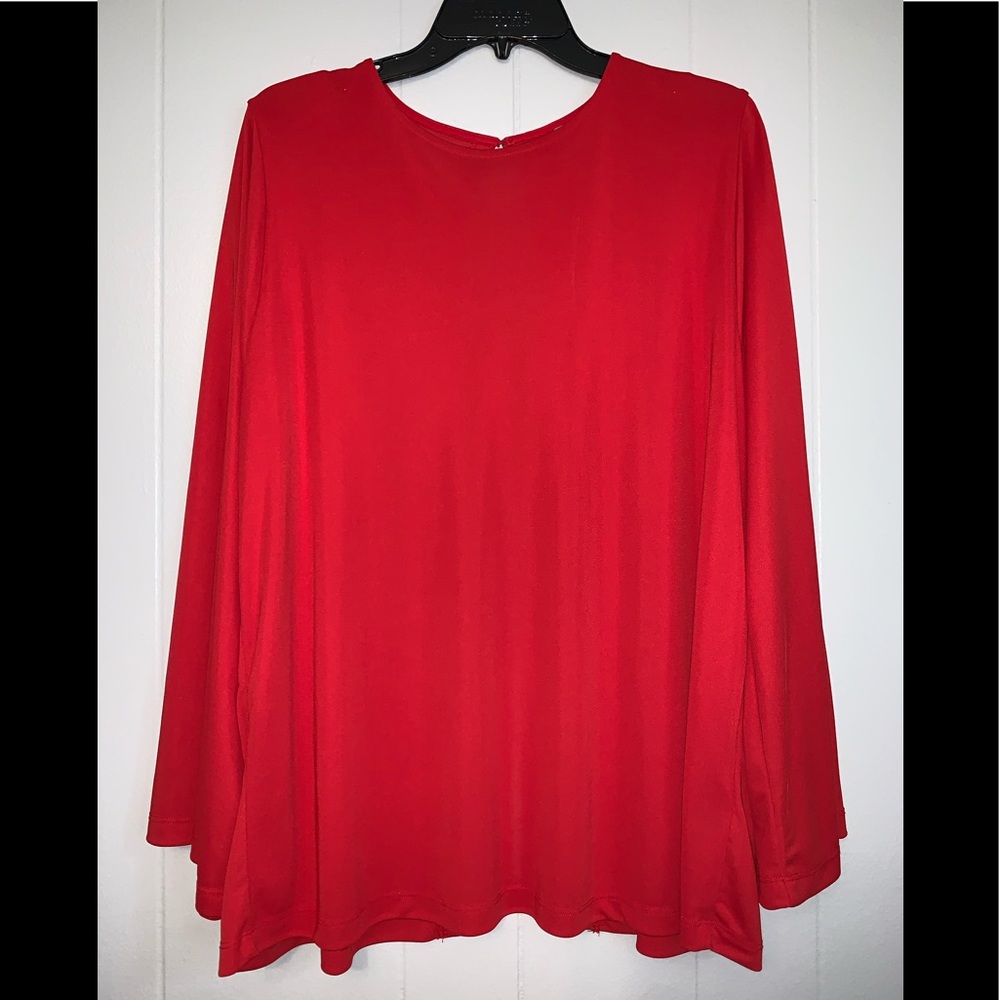 Women’s ASOS Curve Red Open Back Tunic Size 18 NWT